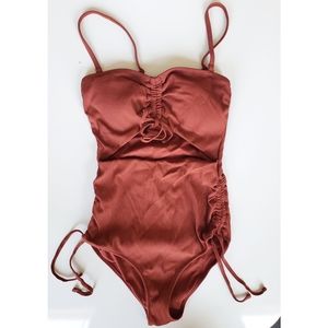Aerie Ribbed Cut Out One Piece